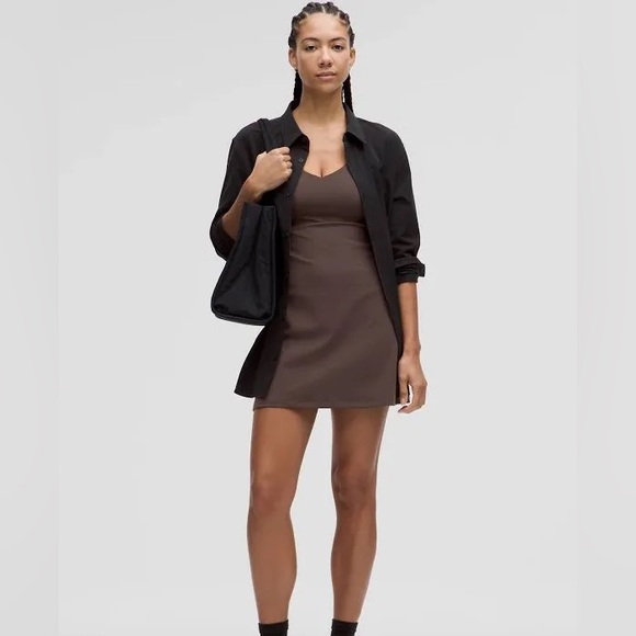 Brown Lululemon Align Mini Athletic Dress in Espresso - Picture 7 of 7